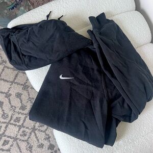 Nike Black Hoodie with White Swish